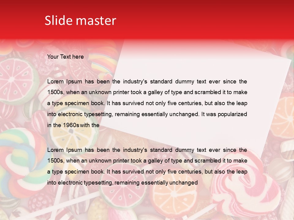 Group Message Closeup PowerPoint Template