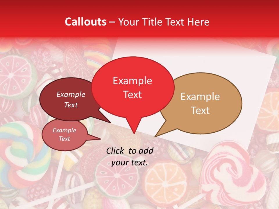 Group Message Closeup PowerPoint Template