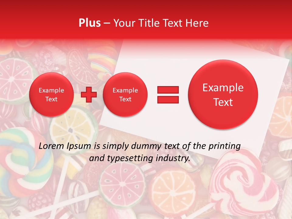 Group Message Closeup PowerPoint Template