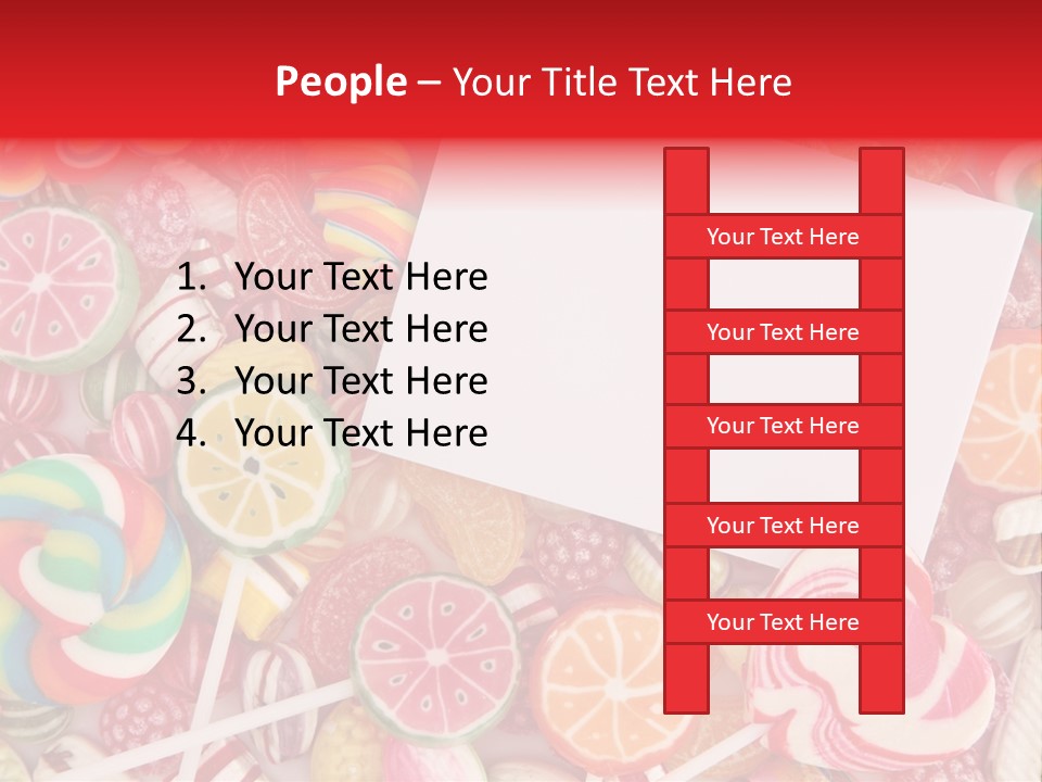 Group Message Closeup PowerPoint Template