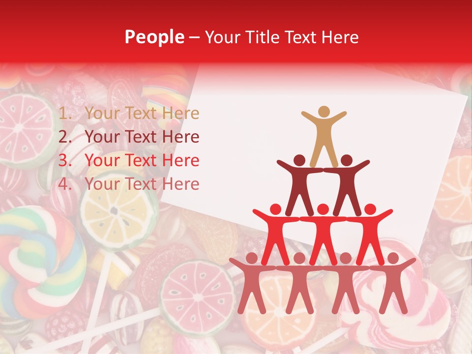 Group Message Closeup PowerPoint Template