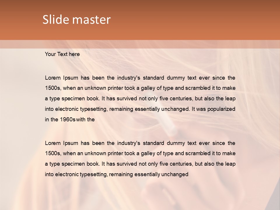 Sensualit La Nicotine Style De Vie PowerPoint Template