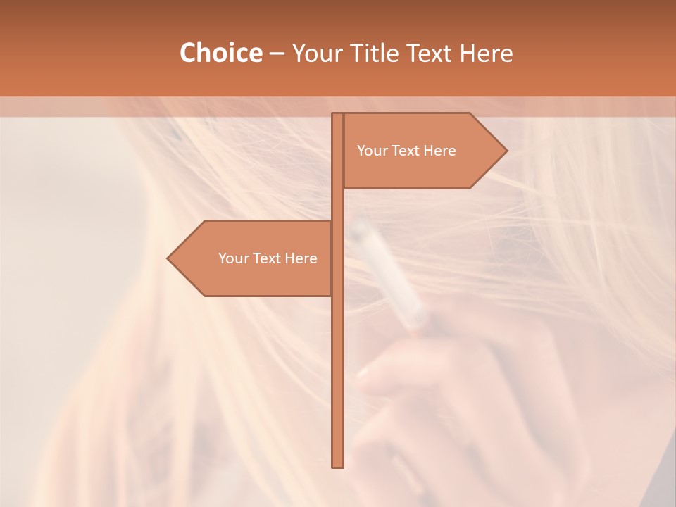 Sensualit La Nicotine Style De Vie PowerPoint Template
