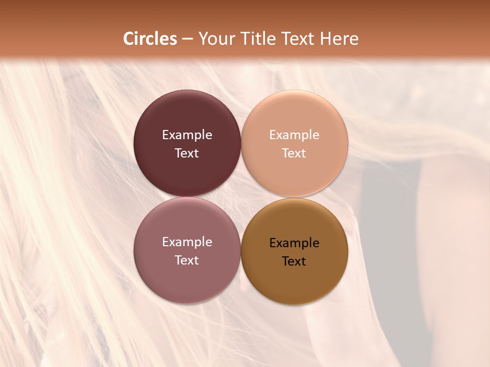 Fumeur Femelle Blond PowerPoint Template