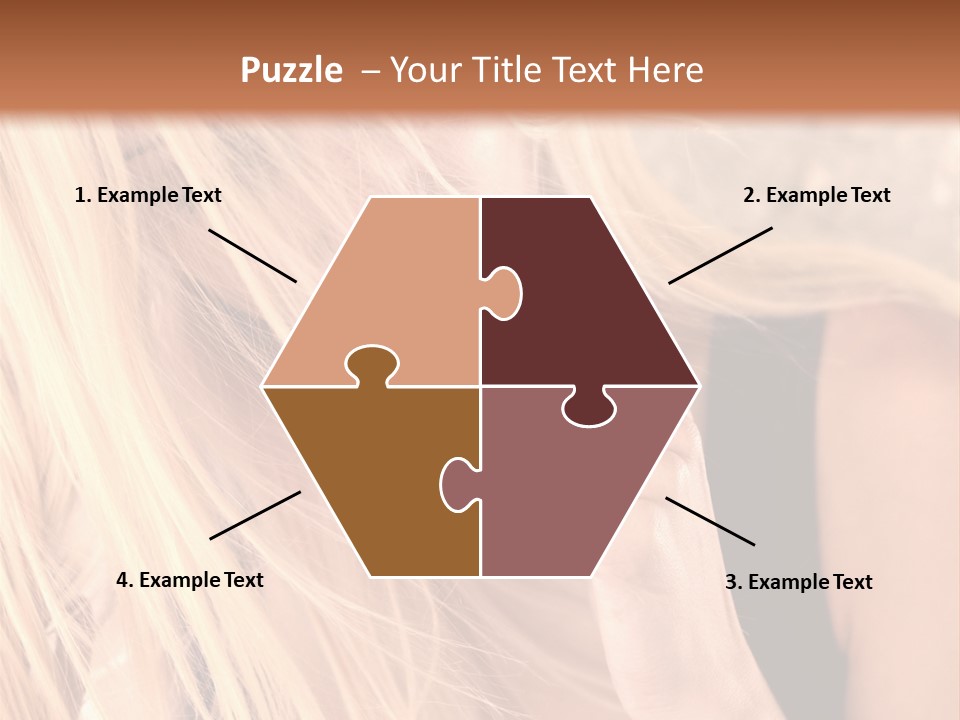 Fumeur Femelle Blond PowerPoint Template