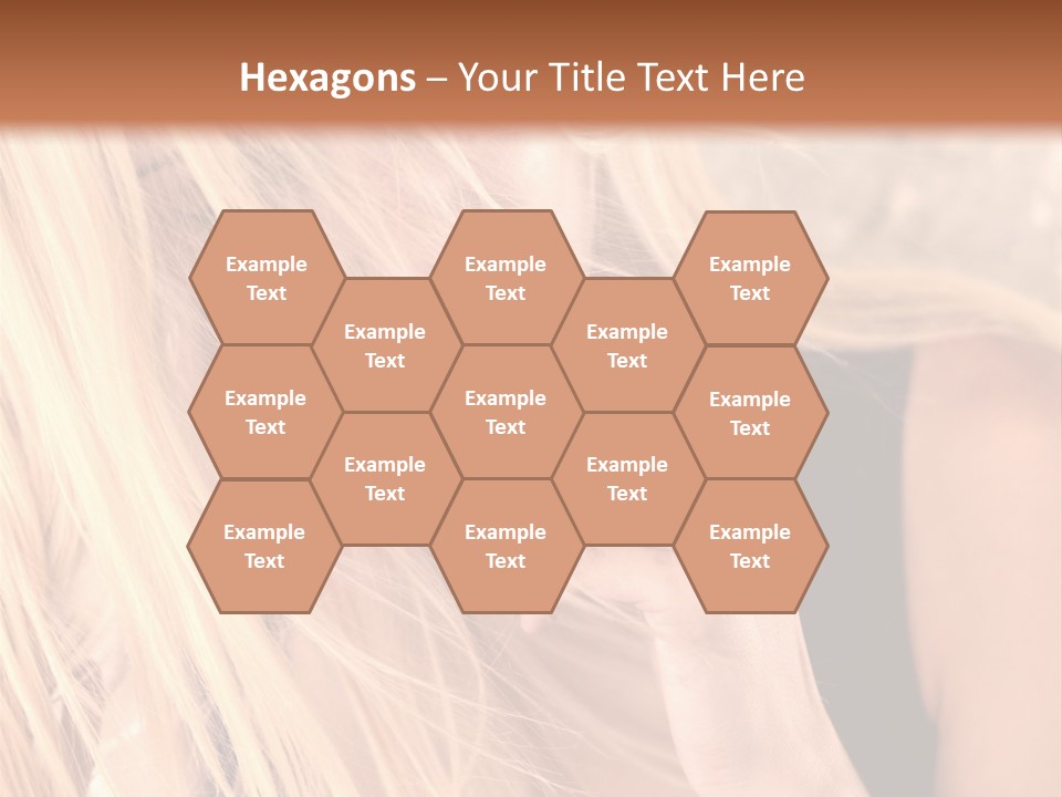 Fumeur Femelle Blond PowerPoint Template