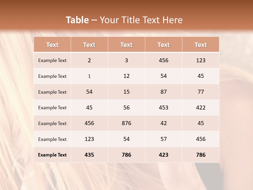 Fumeur Femelle Blond PowerPoint Template