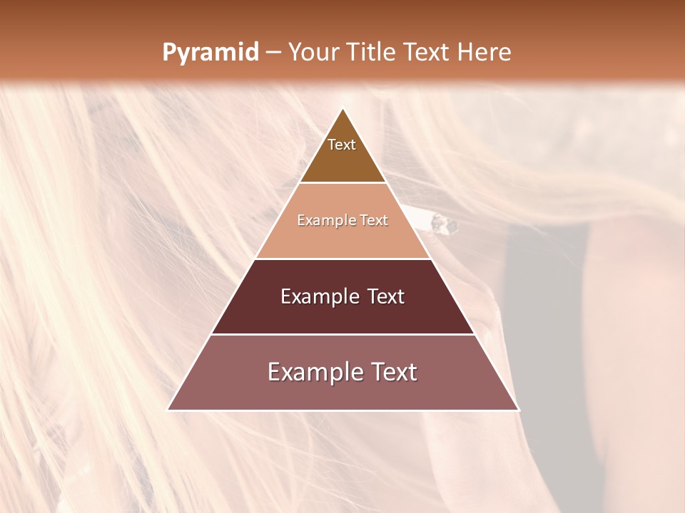 Fumeur Femelle Blond PowerPoint Template