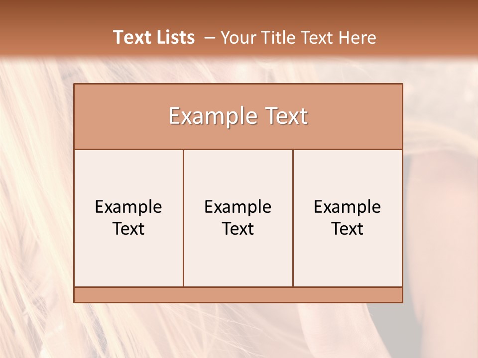 Fumeur Femelle Blond PowerPoint Template