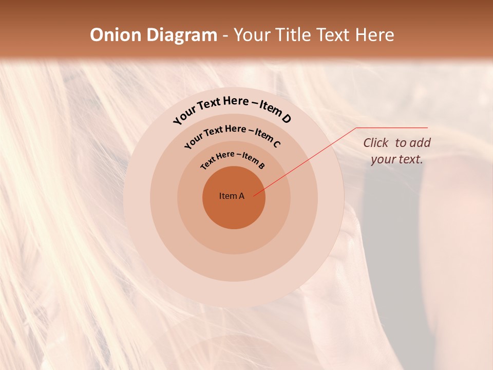 Fumeur Femelle Blond PowerPoint Template