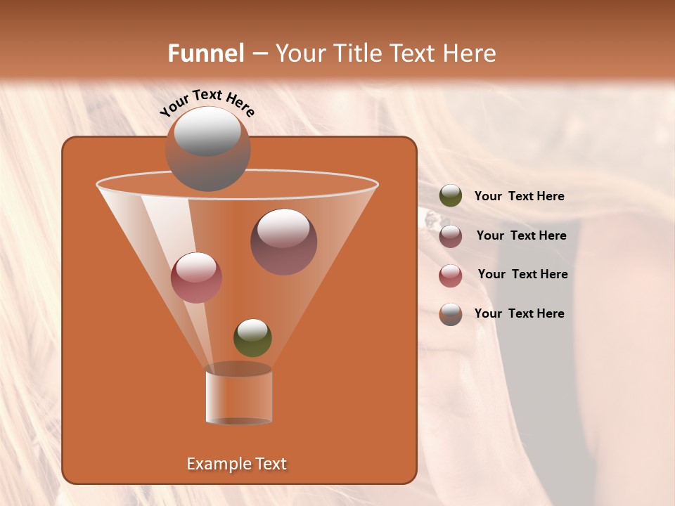 Fumeur Femelle Blond PowerPoint Template