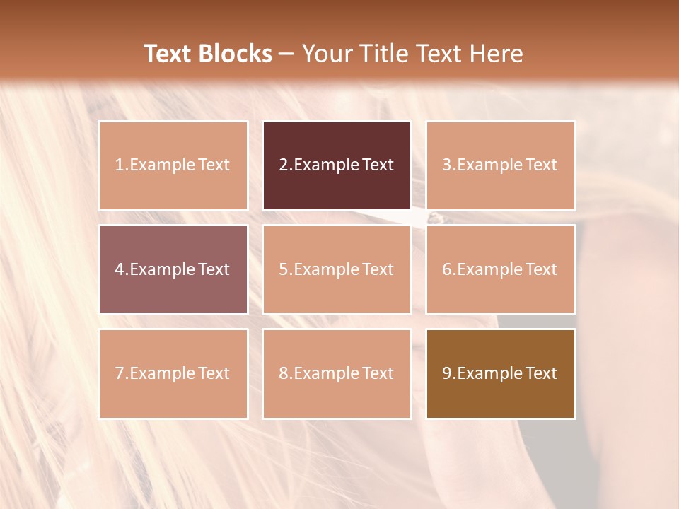 Fumeur Femelle Blond PowerPoint Template