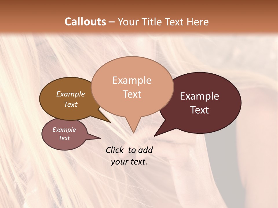 Fumeur Femelle Blond PowerPoint Template