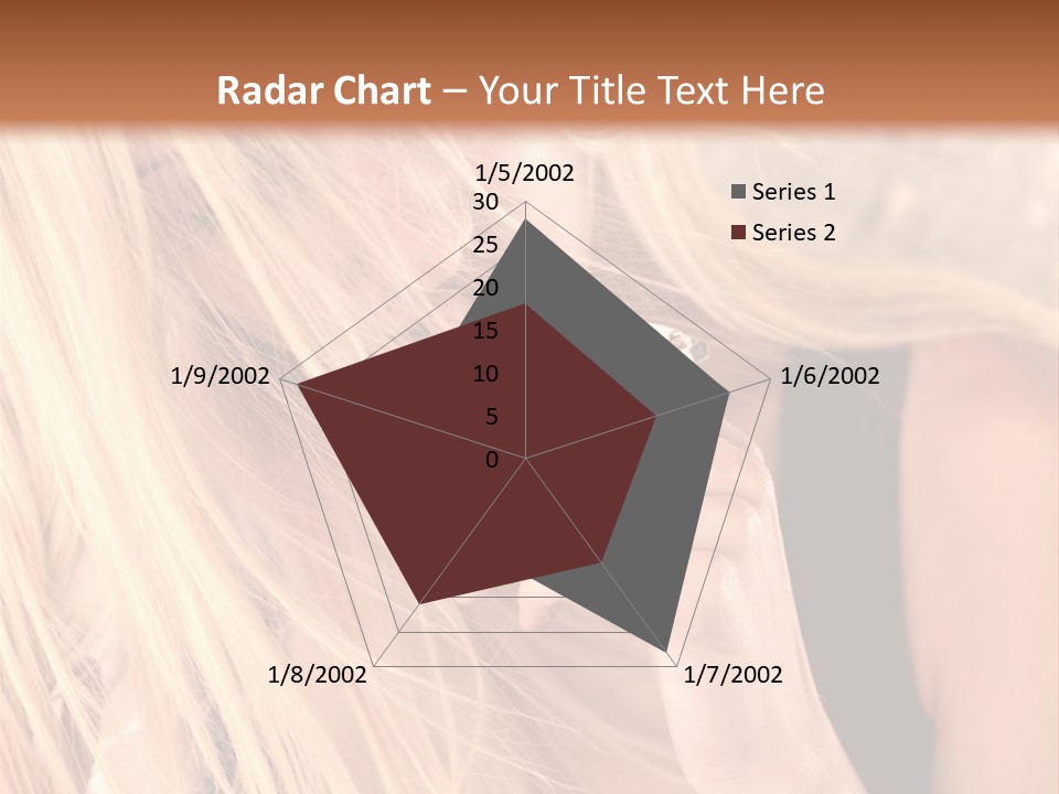 Fumeur Femelle Blond PowerPoint Template