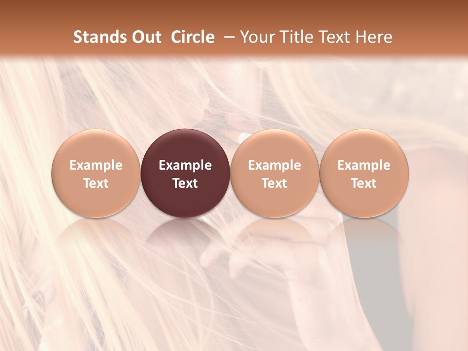 Fumeur Femelle Blond PowerPoint Template