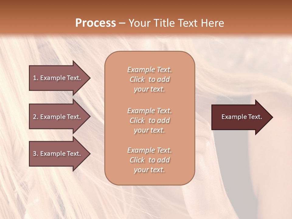 Fumeur Femelle Blond PowerPoint Template