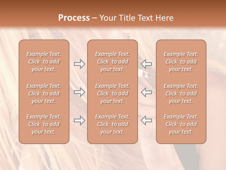 Fumeur Femelle Blond PowerPoint Template