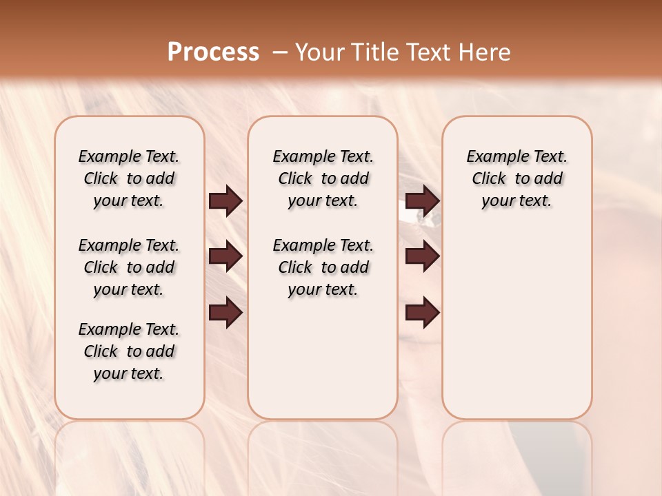 Fumeur Femelle Blond PowerPoint Template