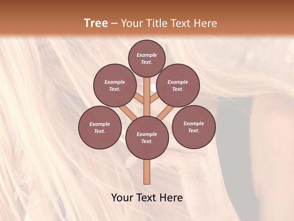 Fumeur Femelle Blond PowerPoint Template