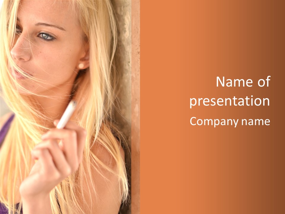 Gens Caucasien Visage PowerPoint Template