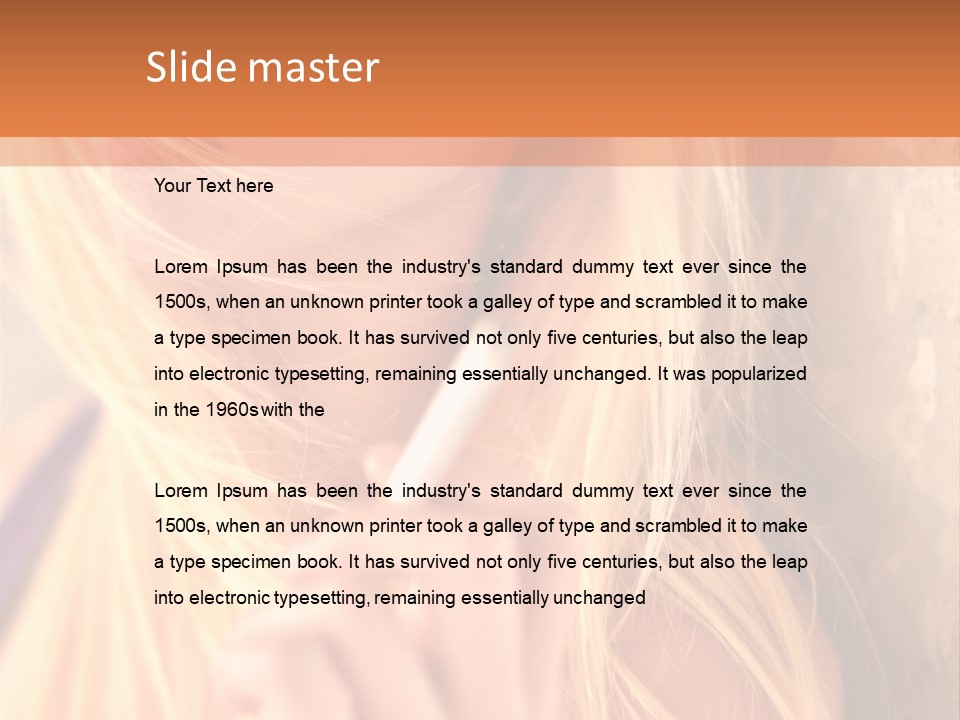 Gens Caucasien Visage PowerPoint Template