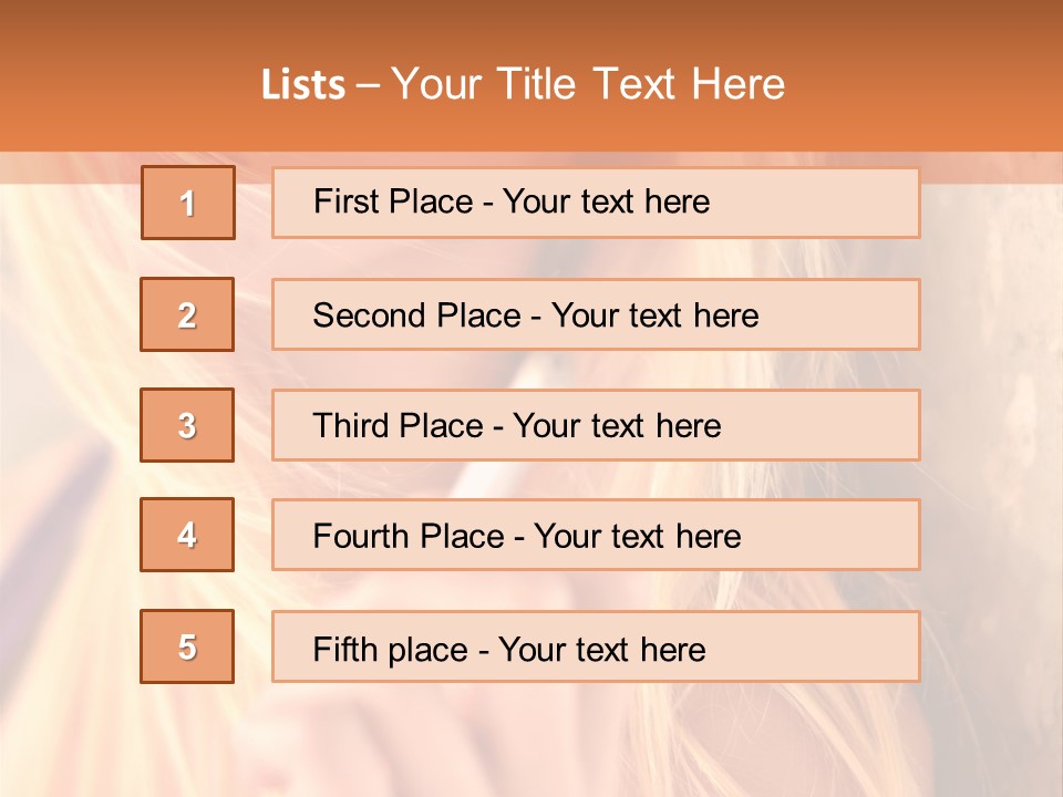 Gens Caucasien Visage PowerPoint Template