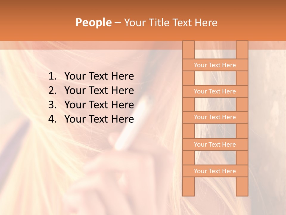 Gens Caucasien Visage PowerPoint Template