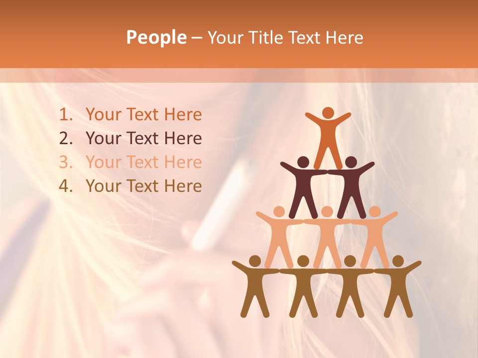 Gens Caucasien Visage PowerPoint Template