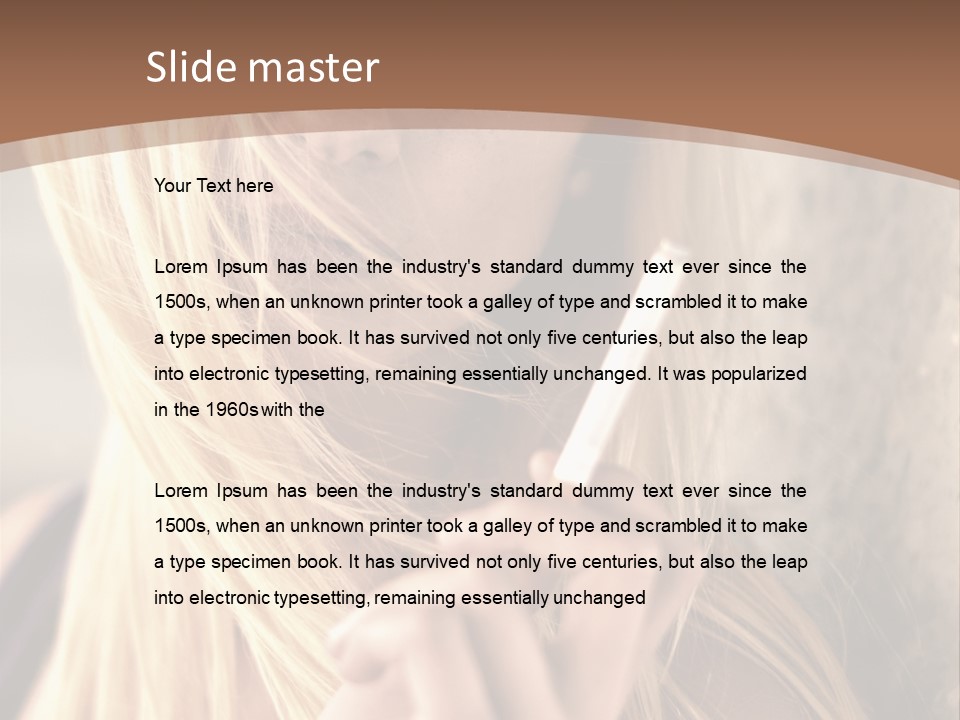 Sensualit Fum Mauvais PowerPoint Template