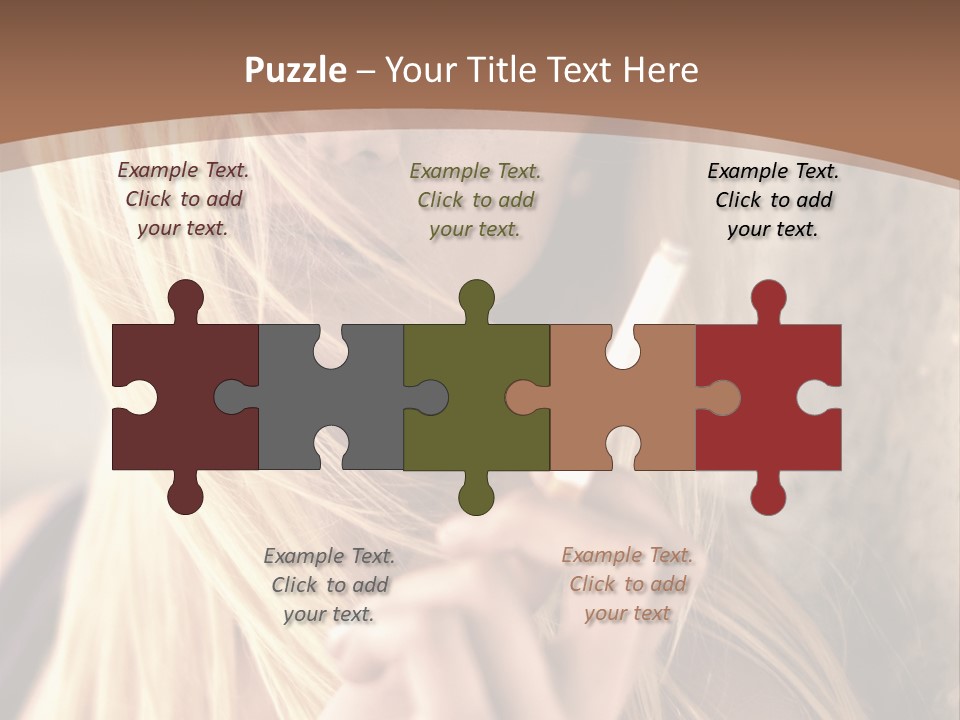 Sensualit Fum Mauvais PowerPoint Template