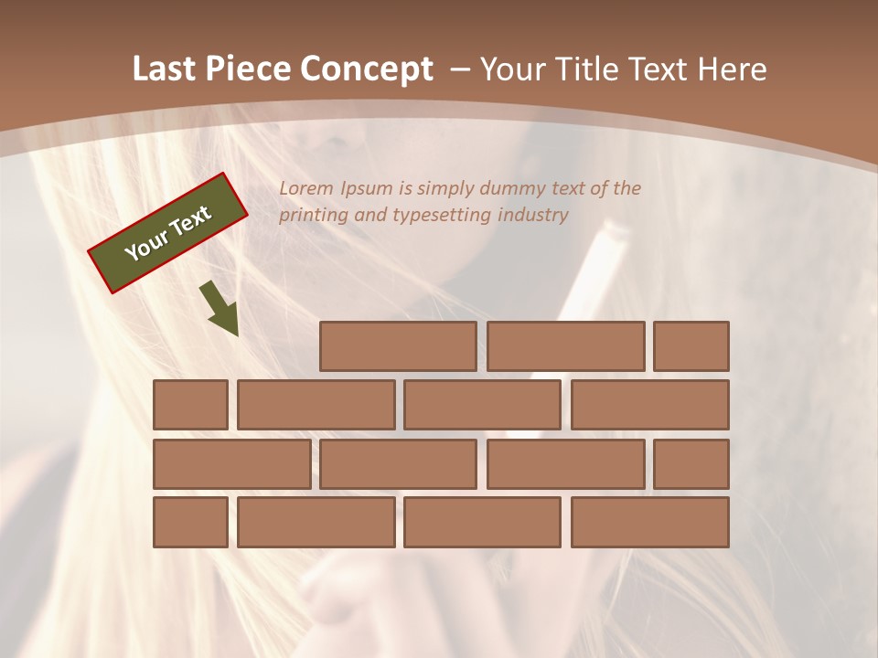 Sensualit Fum Mauvais PowerPoint Template