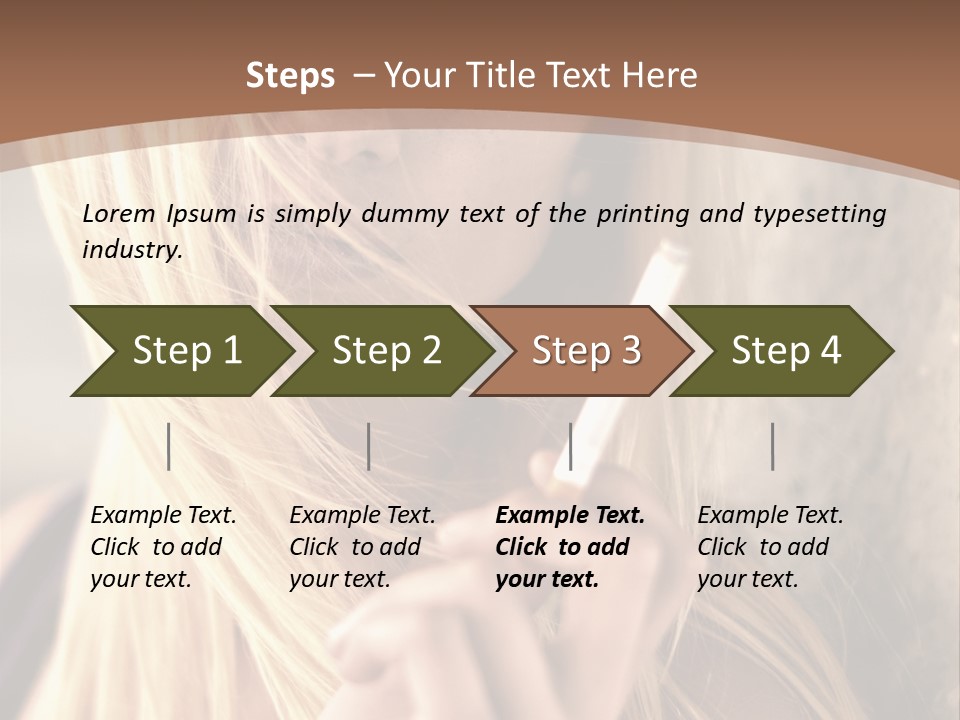 Sensualit Fum Mauvais PowerPoint Template