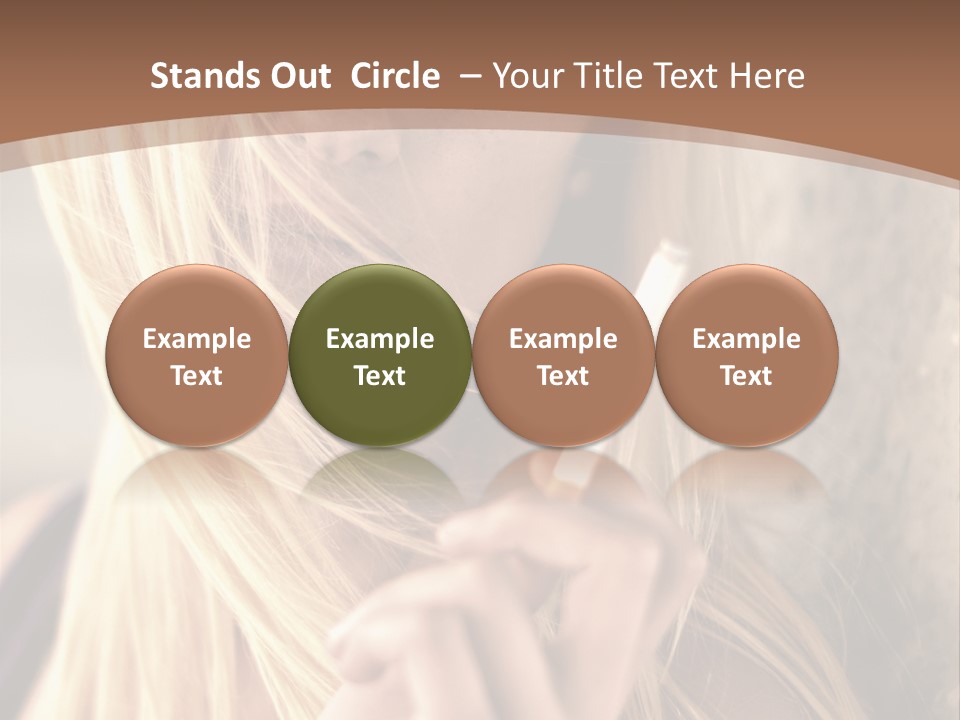 Sensualit Fum Mauvais PowerPoint Template