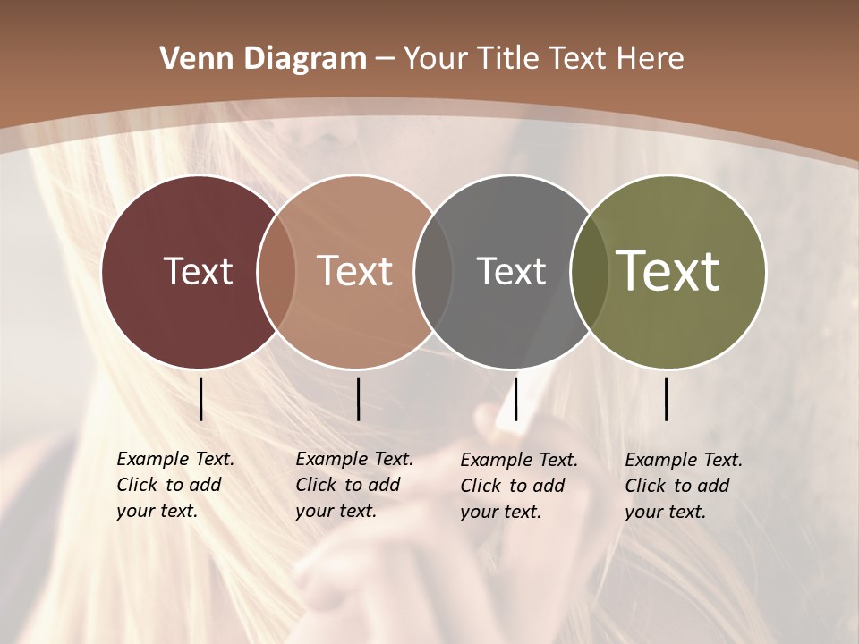 Sensualit Fum Mauvais PowerPoint Template