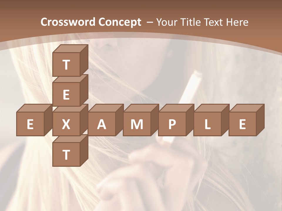 Sensualit Fum Mauvais PowerPoint Template