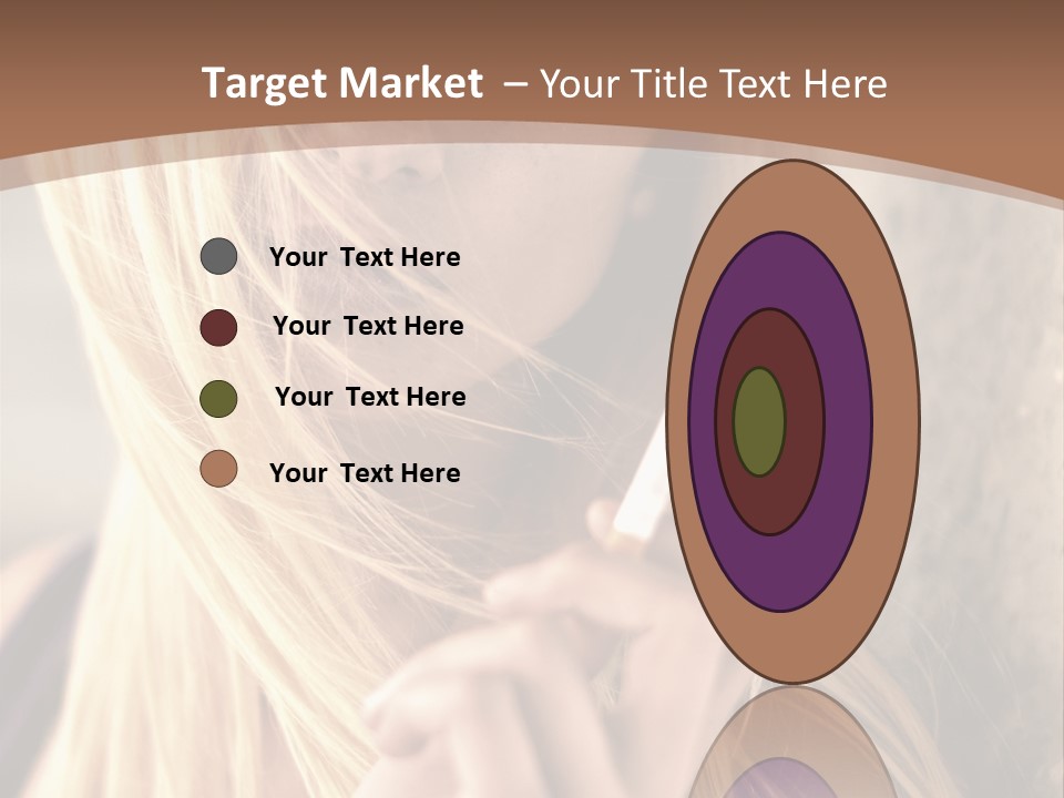 Sensualit Fum Mauvais PowerPoint Template