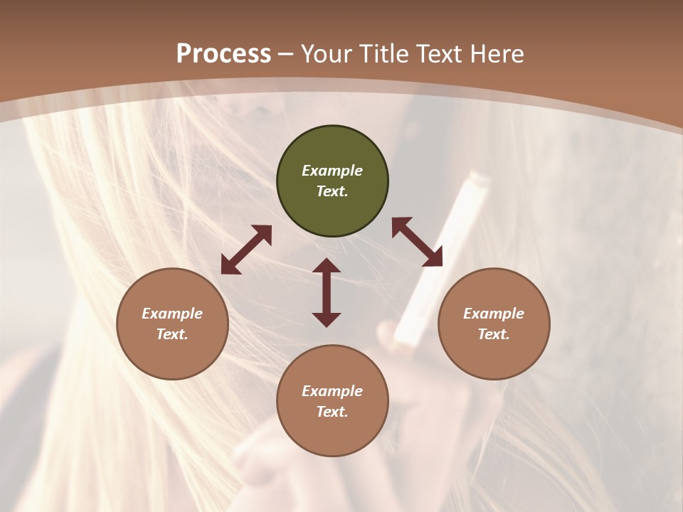 Sensualit Fum Mauvais PowerPoint Template