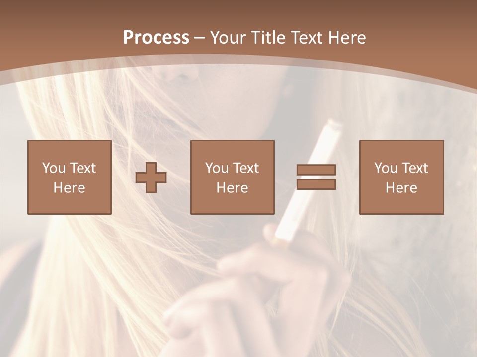 Sensualit Fum Mauvais PowerPoint Template