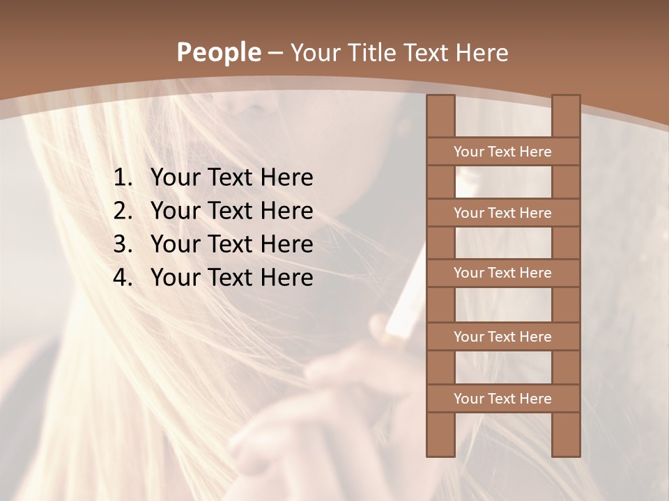 Sensualit Fum Mauvais PowerPoint Template