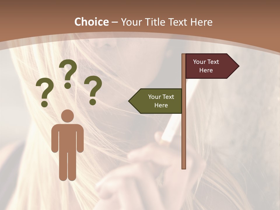 Sensualit Fum Mauvais PowerPoint Template