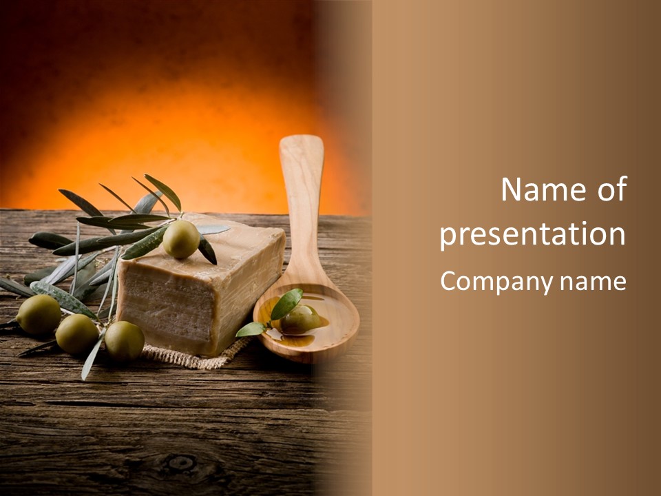 Leaf Fragrance Spa PowerPoint Template