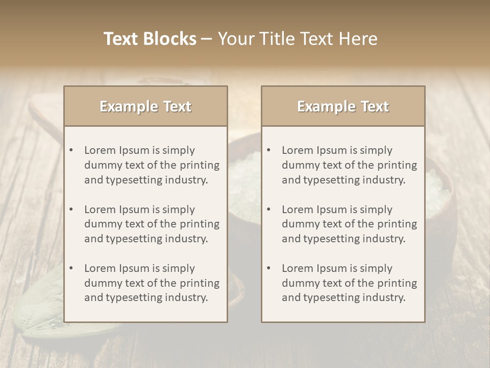 Well Spa Care PowerPoint Template