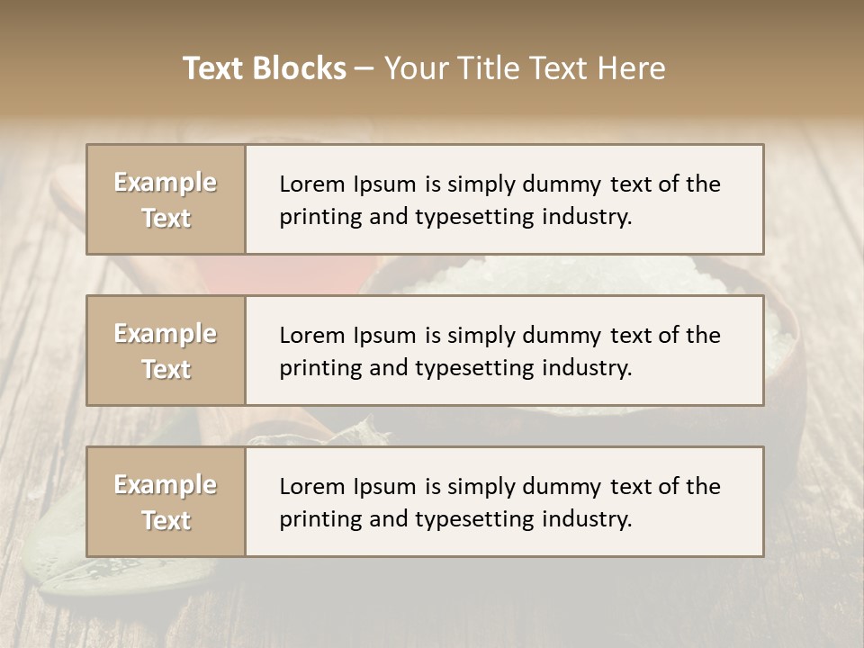 Well Spa Care PowerPoint Template
