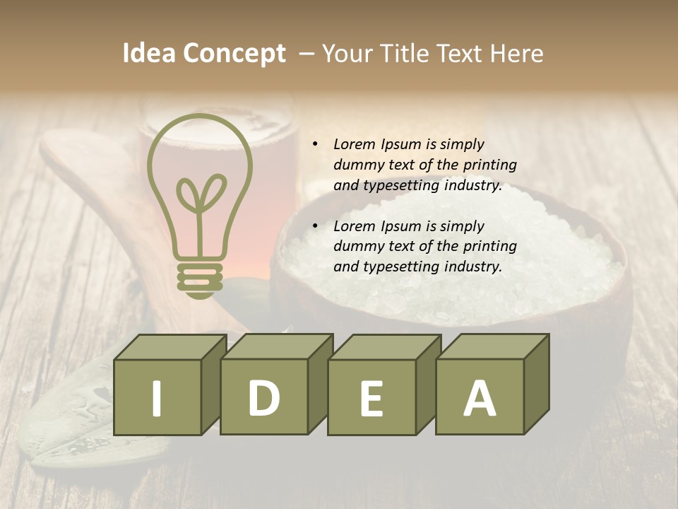 Well Spa Care PowerPoint Template