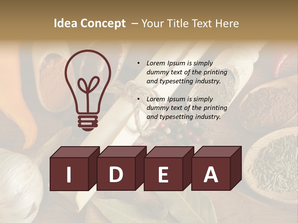 Herb Vegetable Spice PowerPoint Template