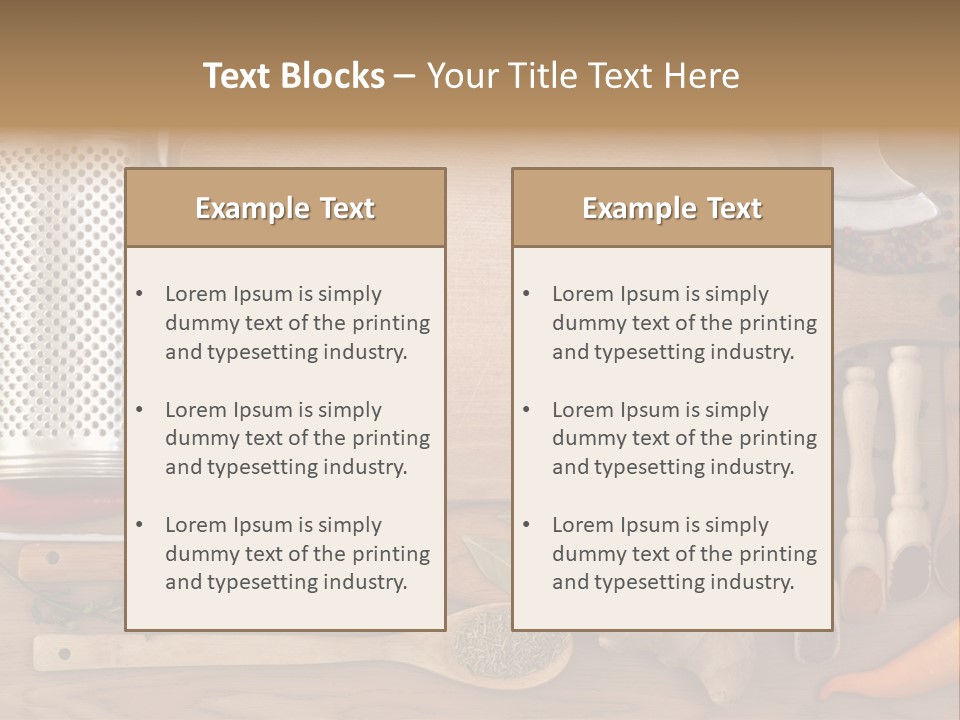 Menu Card Herb PowerPoint Template