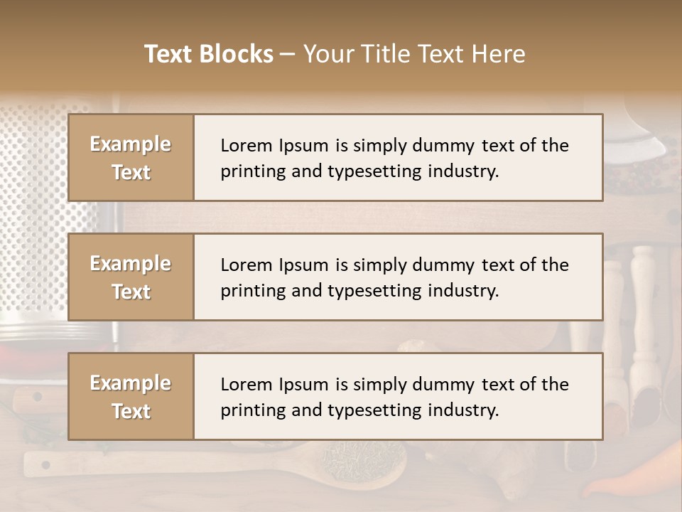 Menu Card Herb PowerPoint Template