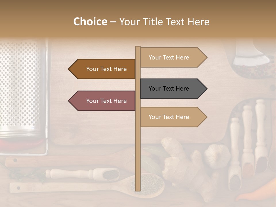Menu Card Herb PowerPoint Template