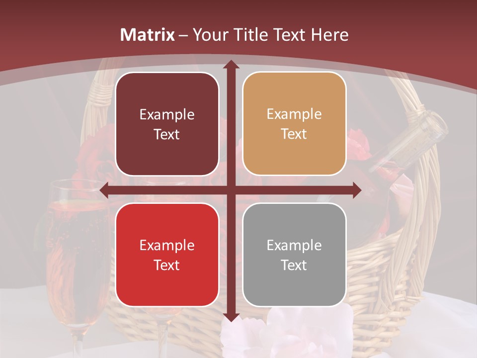 Drink Valentine Basket PowerPoint Template