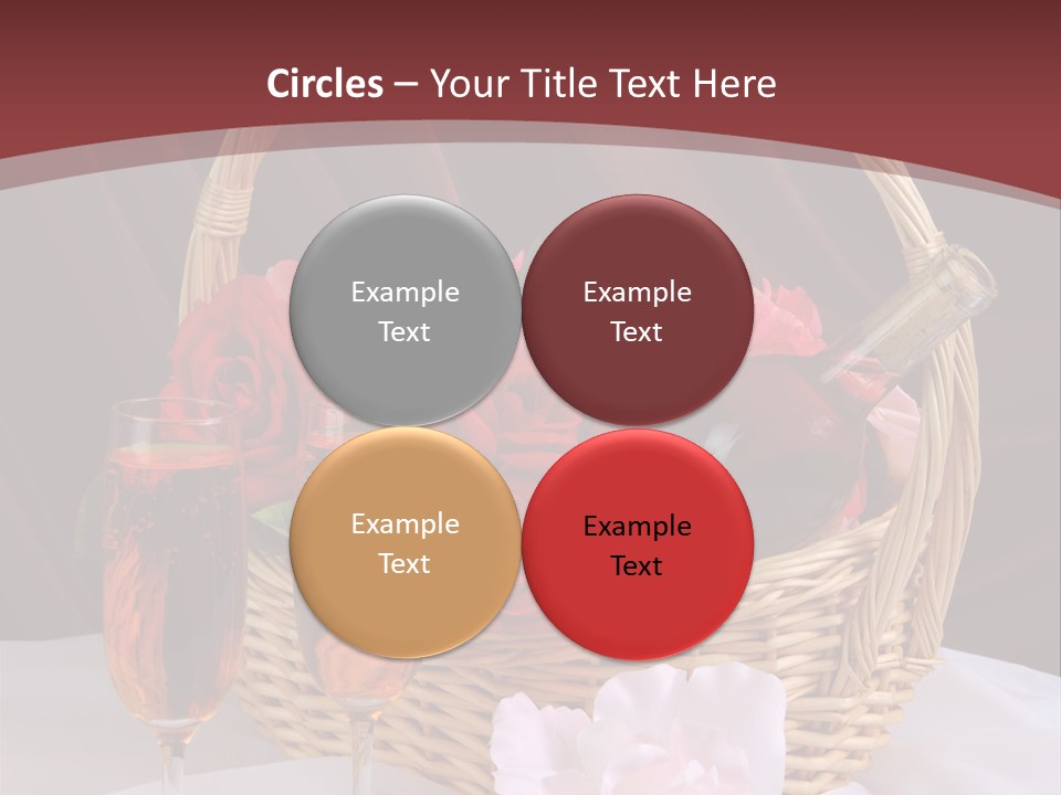 Drink Valentine Basket PowerPoint Template